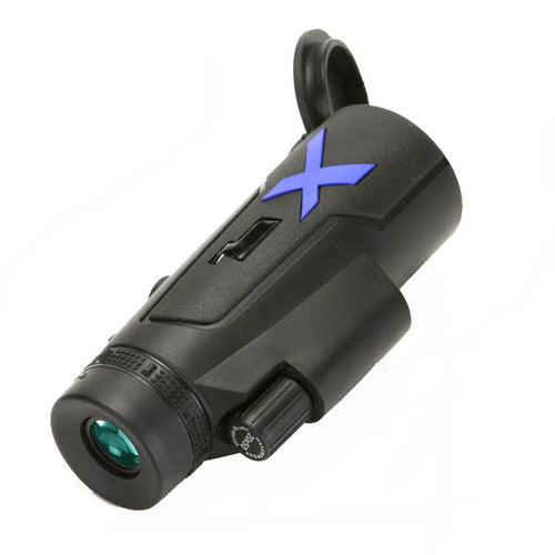 Black 20x50 monocular telescope with 12x magnification for outdoor observation