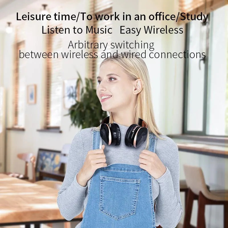 HobbyLane Bluetooth headset in black, red or white colours with 40mm drivers