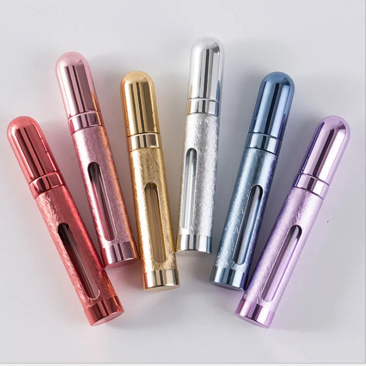 12ml aluminium and glass portable perfume atomiser in seven colour options.