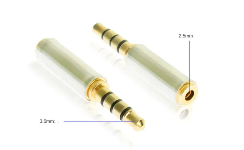 2.5mm to 3.5mm mobile phone headset adapter for Nokia
