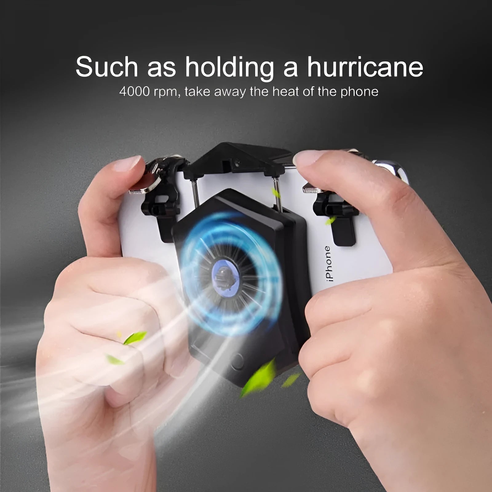 USB mobile phone cooling radiator in black and white colour options for gaming heat dissipation