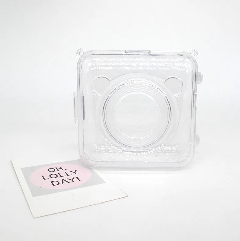 Crystal protective case for Eric Bear A6 thermal printer showing pure colour PC shell