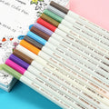 Black metal pens in plastic card album stationery set with multiple colour box options