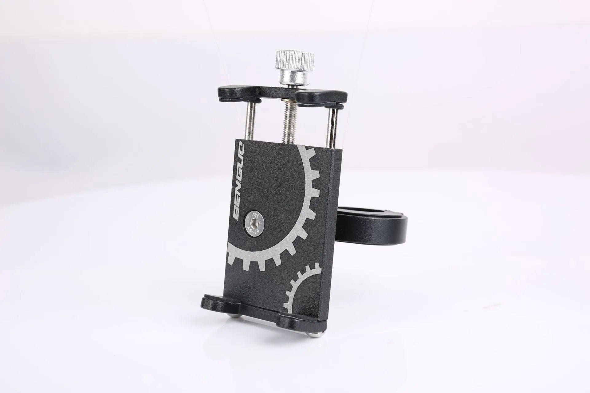 Aluminium alloy bicycle phone holder in black, red or titanium colour options
