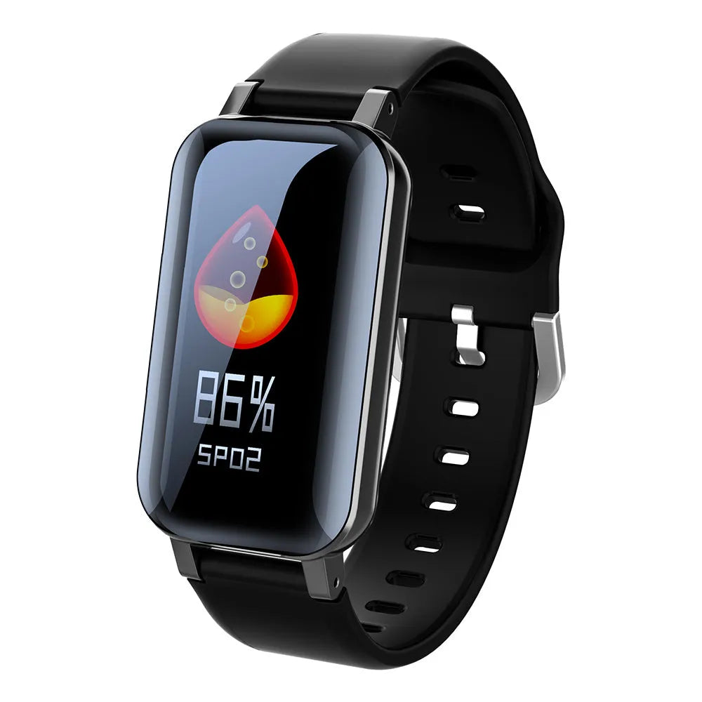 Call Bracelet smart bracelet for heart rate monitoring in Black, Blue, or Coffee colour.