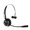 Bluetooth headset with microphone for truck drivers featuring noise-cancelling technology and USB charging cable