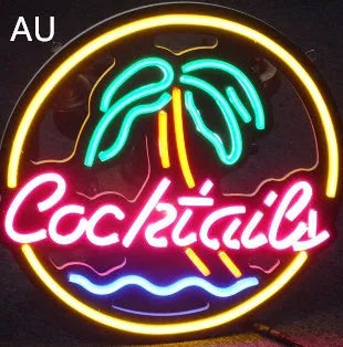 LED coffee neon advertising billboard with bright mixed colours for bar or shop window display.
