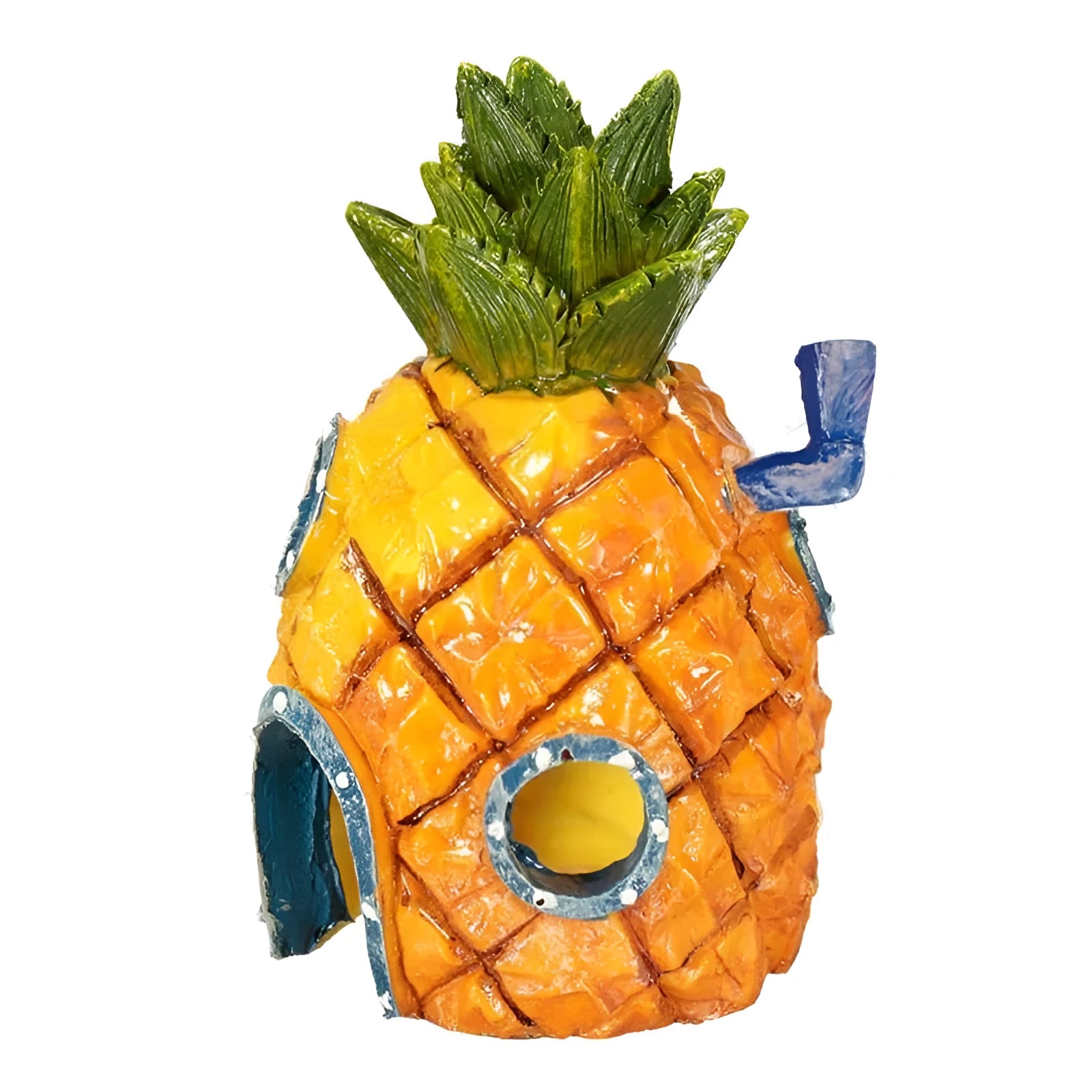 Resin SpongeBob pineapple house aquarium decoration 13cm high