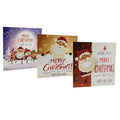 Christmas DIY diamond painting greeting cards set with 5D resin diamonds in 15x15cm folded size on cardboard base