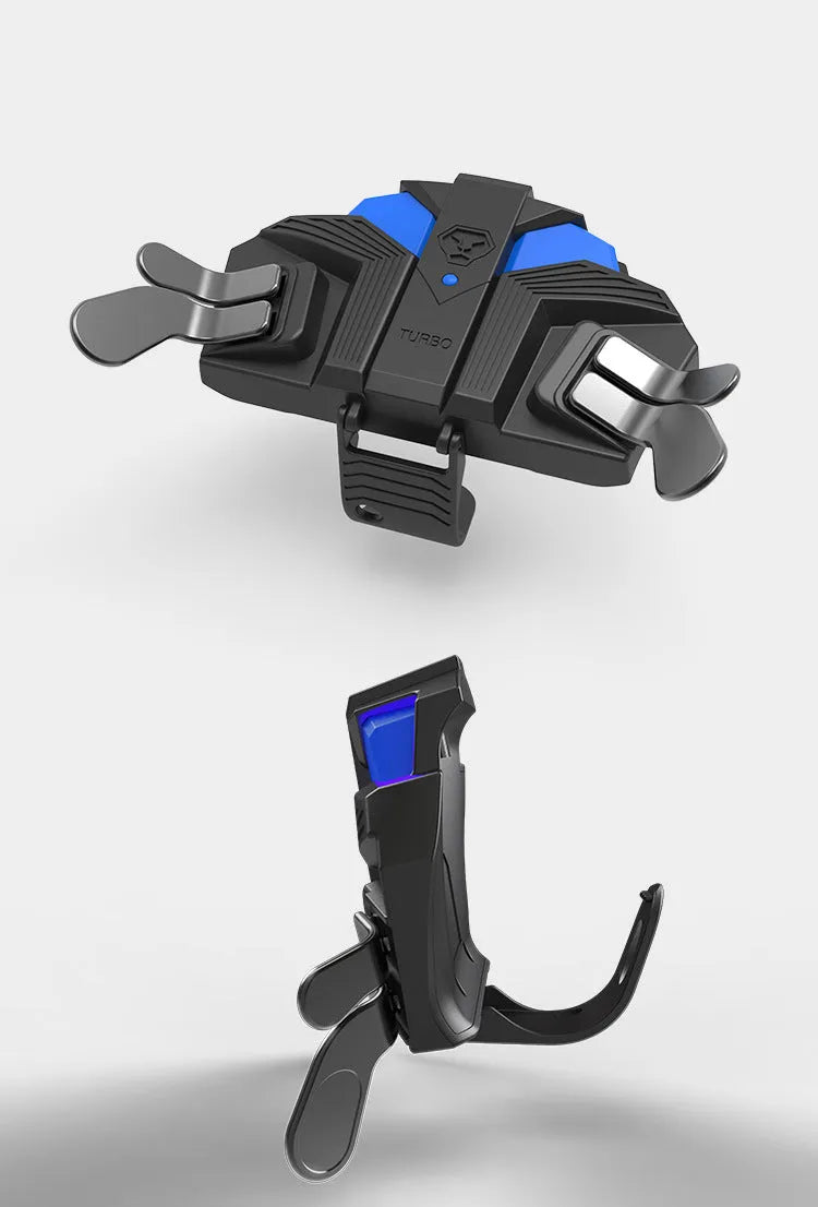 Black PS4 back button attachment with two rear paddles and a long 3m cable connected to a PS4 controller.