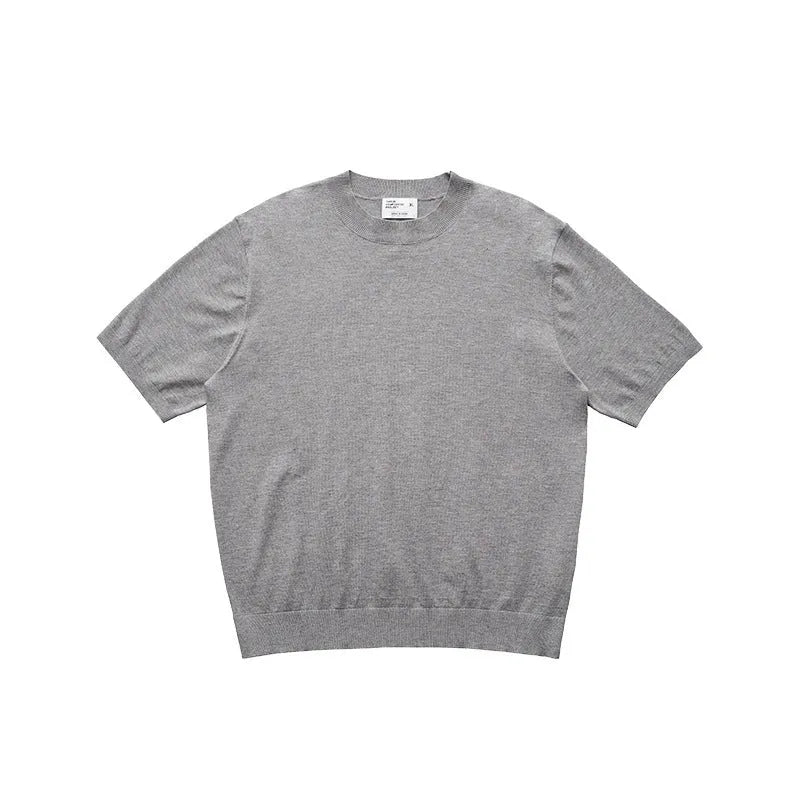 Fanio short-sleeved velvet T-shirt in black, milky white, or grey colour, showing front design and fabric texture.