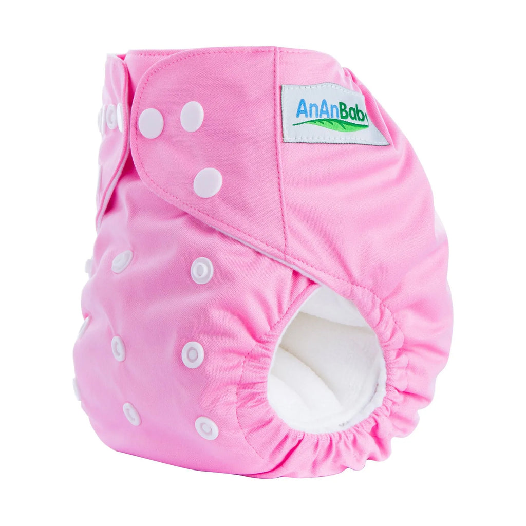 Solid colour leak-proof baby diaper pants with bamboo charcoal lining, 36.5x32.5 cm, suitable for 3-15 kg infants