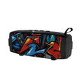 Portable Bluetooth speaker in multiple colours showing front speaker grilles and a side USB port for charging and memory expansion.