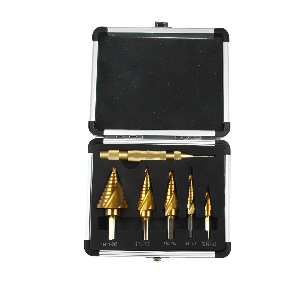 Gold-colour aluminium sliding-lid storage box with steel plate mechanism, shown closed.