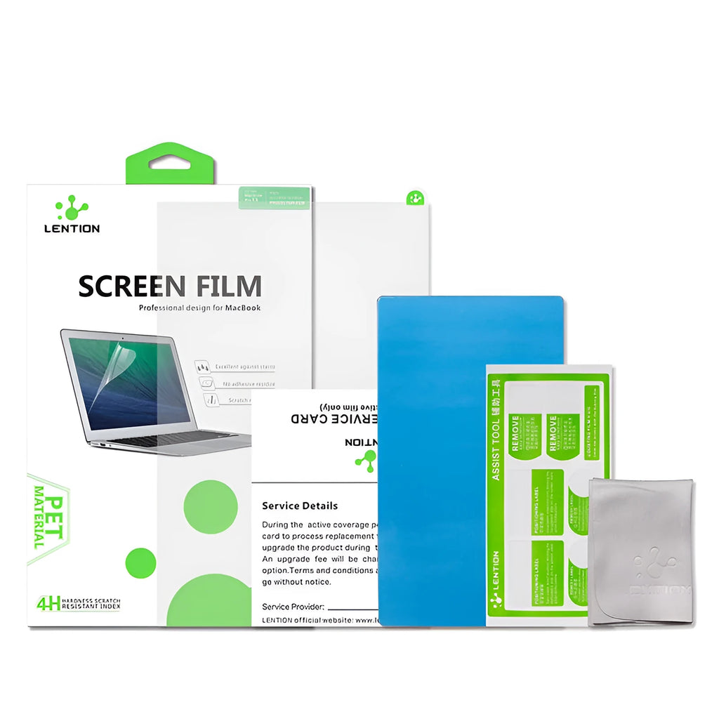 Matte screen protector film for 13-inch MacBook Pro with installation tools