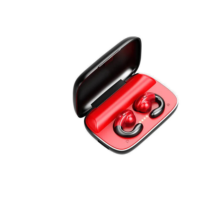 S19 over-ear Bluetooth headphones with bone conduction ear clip
