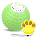 Remote control cat toy ball in blue, green, and yellow colour options