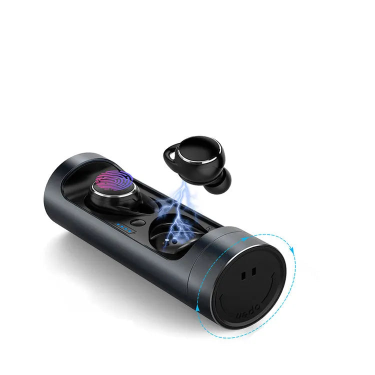 Bluetooth 5.0 wireless headset in Dark Grey, Red, or Silver with Realtek 8763BFR chipset