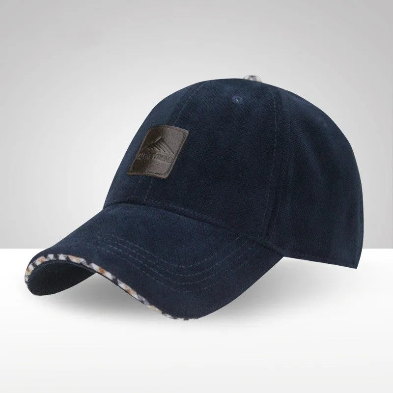 NORTHWOOD velvet satin dome baseball cap in wine red with curling brim and letter pattern, size L 58-60cm