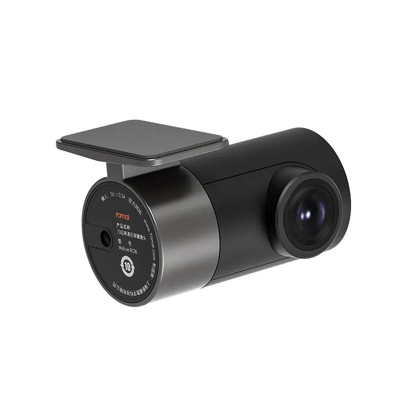 Midrive FC01 4K HD rear camera in car black colour with static sticker and fixed adhesive