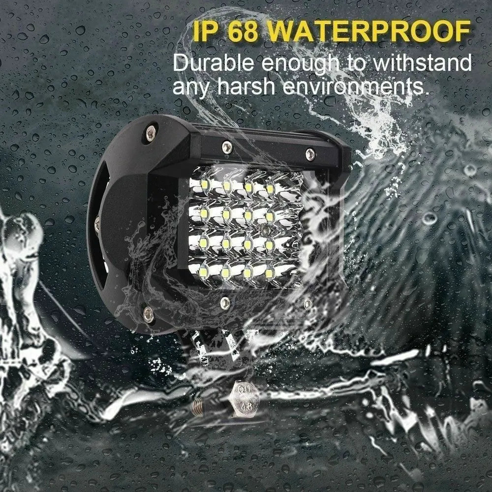 200W black LED work light bar with aviation aluminium housing for off-road roof mounting