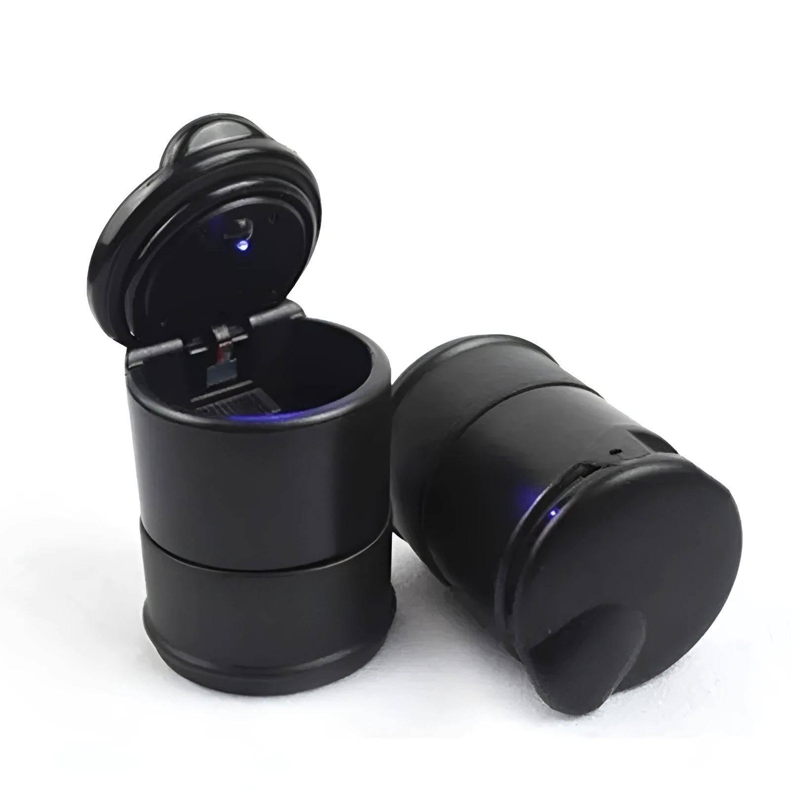 Creative LED portable multifunctional car ashtray with light in colour A