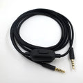Black universal audio cable with Type 0 connector for gaming headsets