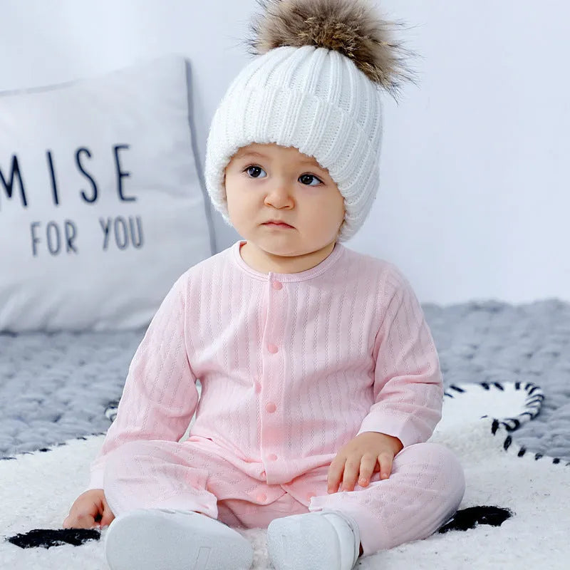 100% cotton baby onesie long sleeve spring autumn pajamas in pink blue white sizes 66-90cm