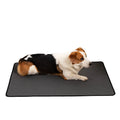 Cloth reusable dog diaper pad in grey, washable absorbent pet training pad with size options