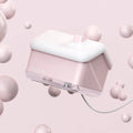 White igloo-shaped ultrasonic humidifier and essential oil diffuser with USB cable and LED light