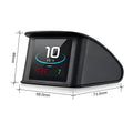 Black PC head-up display with HD LCD screen and GPS input for universal vehicle fit