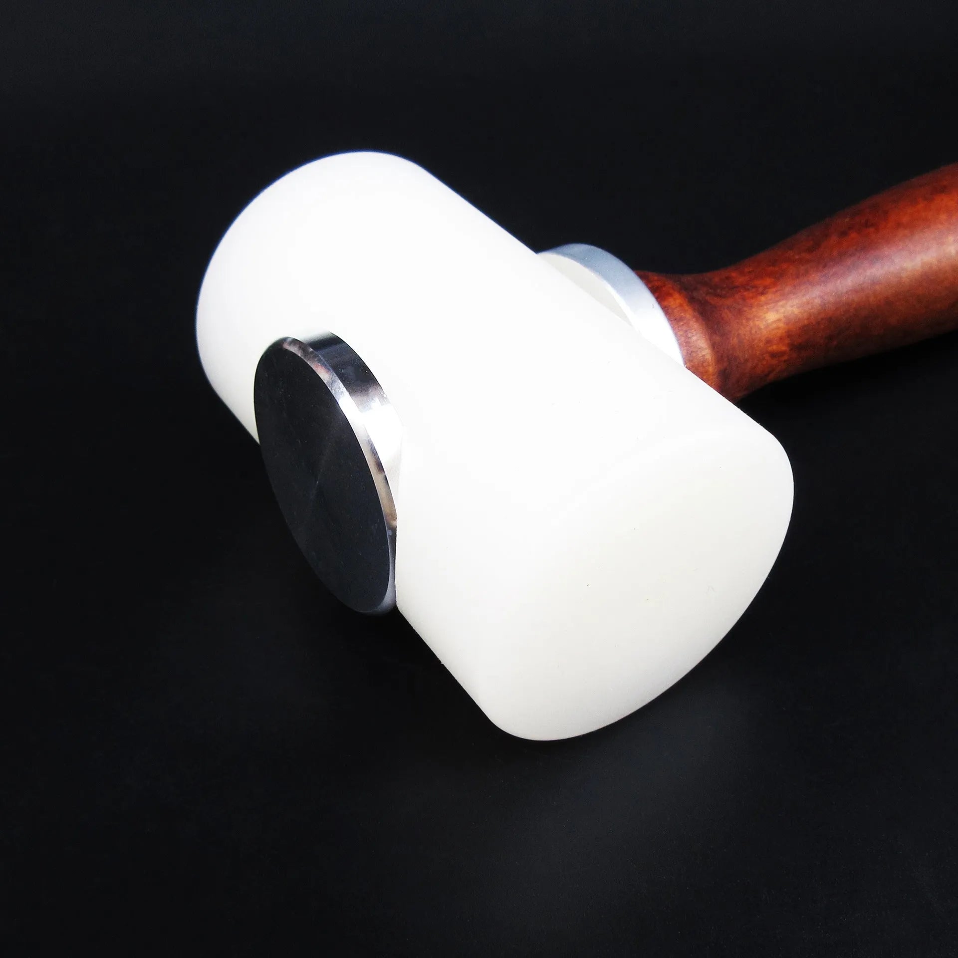 Nylon leather carving hammer with wooden handle for leather punching and engraving