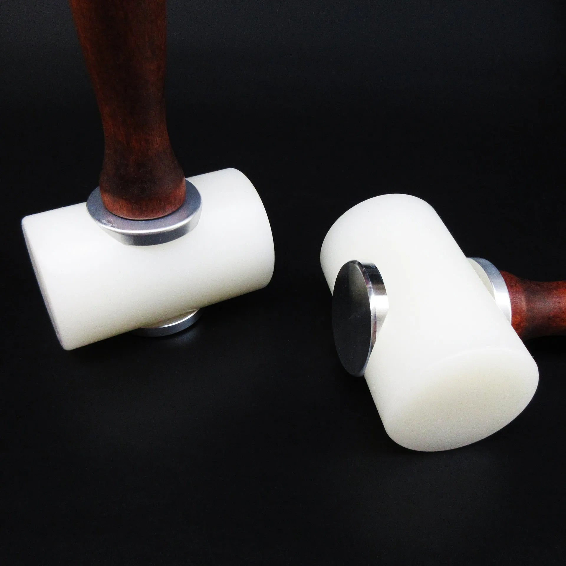 Nylon leather carving hammer with wooden handle for leather punching and engraving