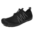 Unisex elastic fastening river tracing shoes with mesh upper and rubber sole