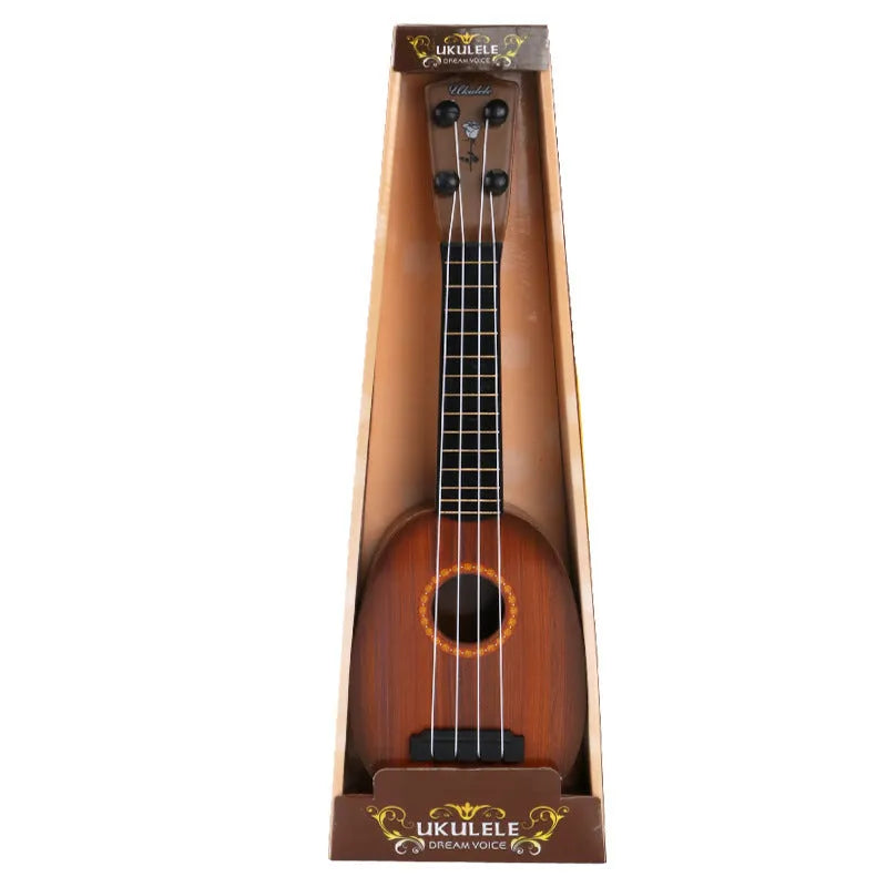 Retro guitar toys simulation ukulele children's musical instrument toy in colourful design