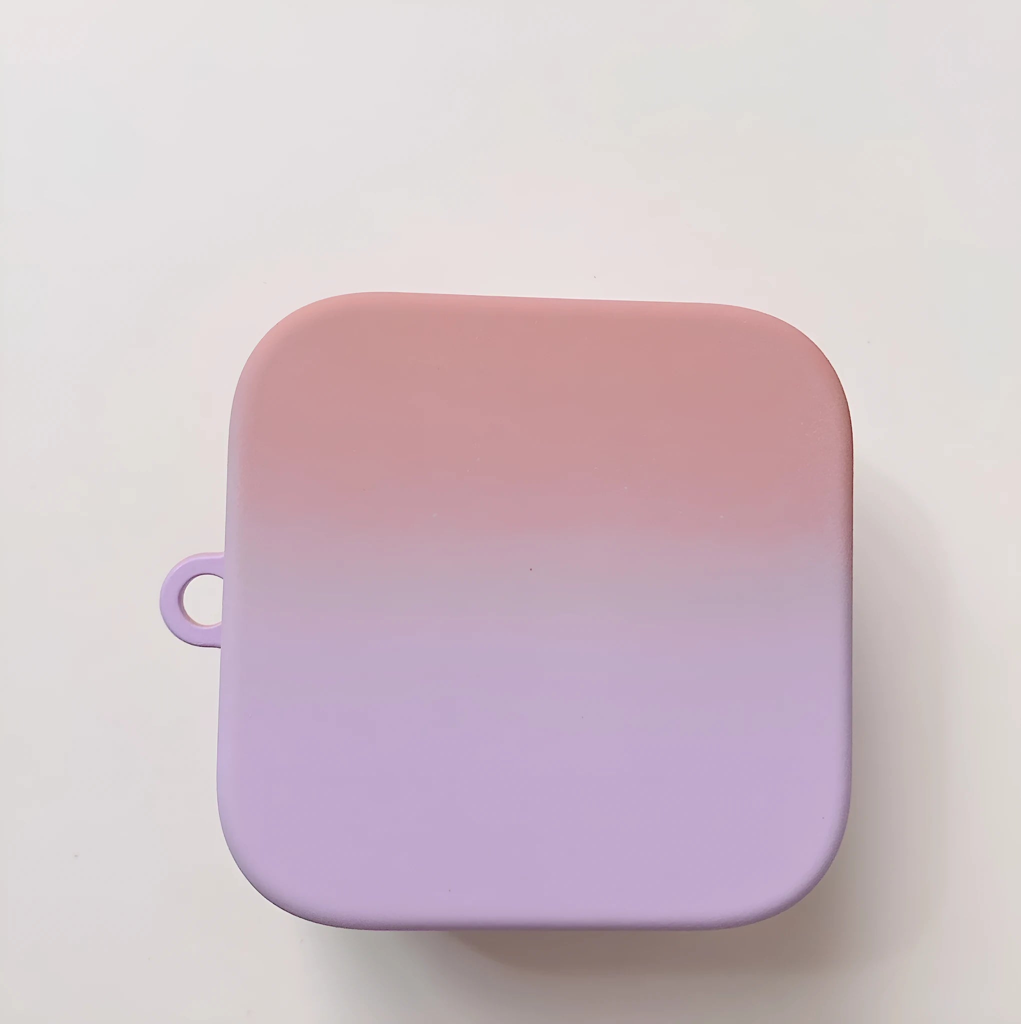 Hard shell PC anti-drop case for Xiaomi Air2 SE, two-colour gradient pink purple with metal hook