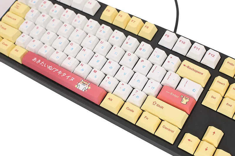 Height Chai Dog Key Cap set 128 keys official standard colourful Chai dog theme for wireless keyboards