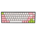 Set of PBT keycaps for a 68-key mechanical keyboard in various colour options.