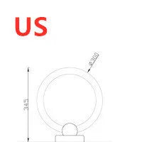 Nordic style wooden art circular LED chandelier with acrylic shade in 20cm and 30cm diameter options.