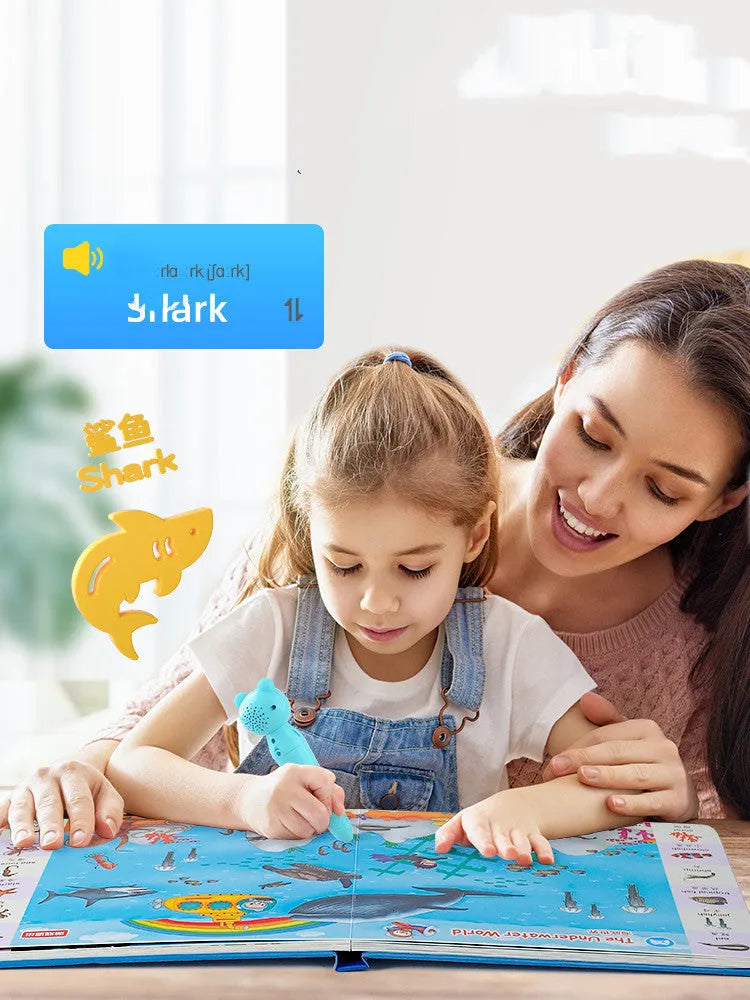 Little Oxford bilingual reading pen and story machine for children with sound and light features
