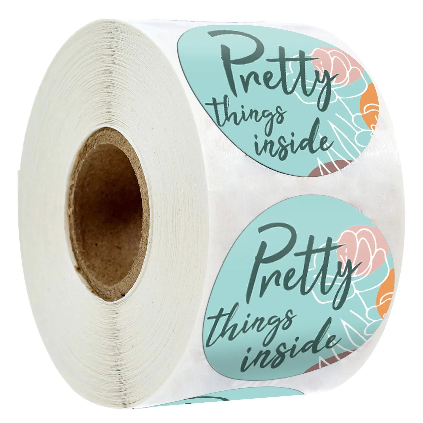 Round Kraft paper sticker labels 1inch 2.5cm diameter 500 sheets roll holiday decoration gift series