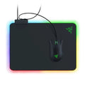 Razer Firefly Hard V2 RGB mouse pad with built-in cable catch and 19 lighting zones in black