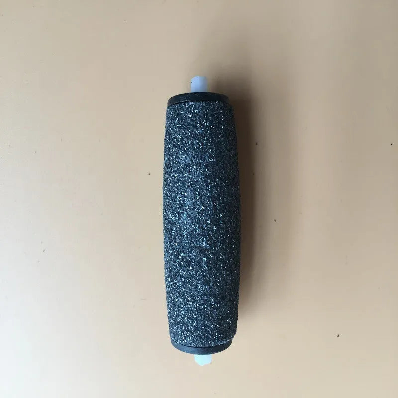 Electric foot sander grinding head replacement in ABS+Frosted, 55.8mm length, black colour on white background