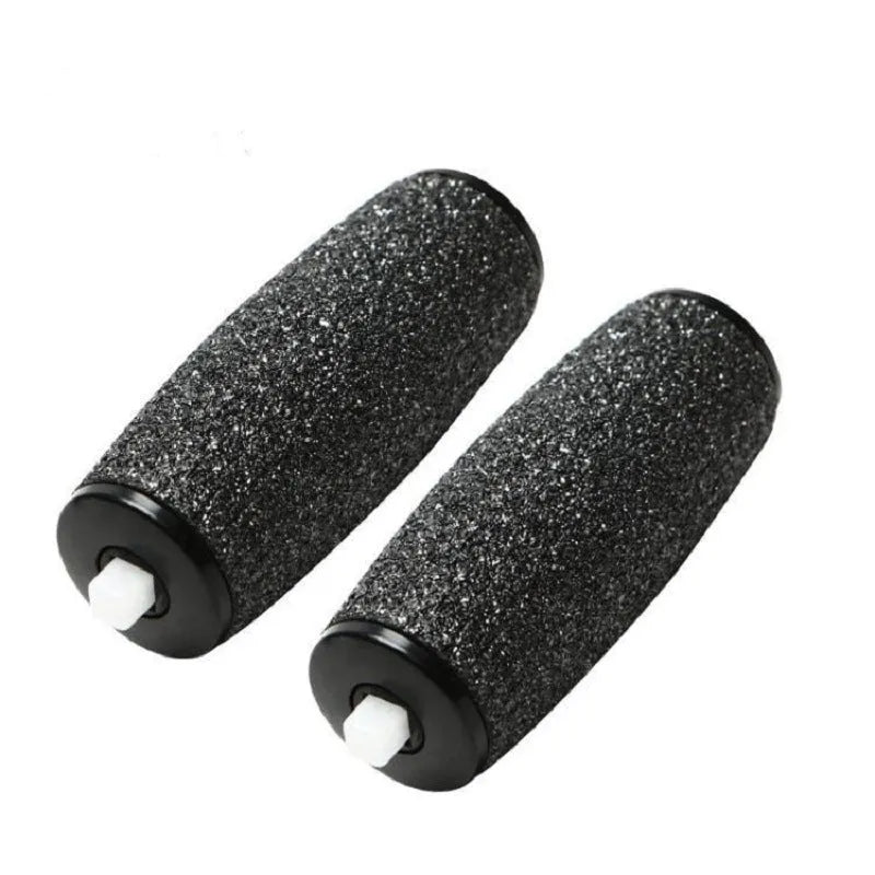 Electric foot sander grinding head replacement in ABS+Frosted, 55.8mm length, black colour on white background