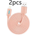 Fabric weaving fast charging cable in multiple colours with USB connector