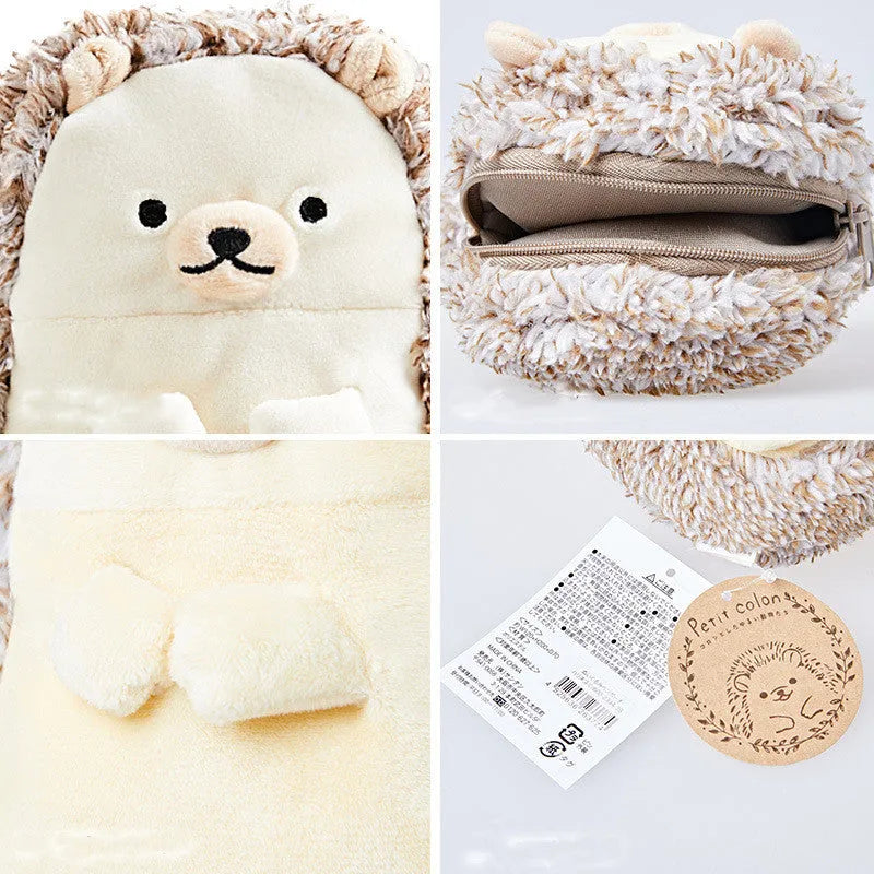 Soft velvet pencil case with creative personality design for storing pens and pencils