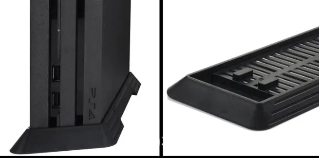 PS4 Pro upright bracket black 37cm x 9cm x 2.5cm for vertical console placement
