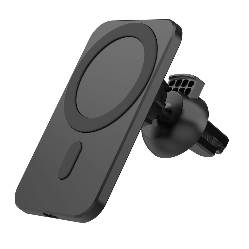 N16 Magnetic Wireless Charger compatible with Apple iPhone with indicator light in black