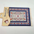 Square 230x180mm Persian carpet design mouse pad with rubber base and custom printed textile surface