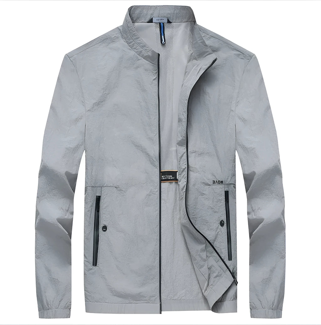 Kentino men's summer polyester shirt in blue, grey, or navy colours with fashionable city style